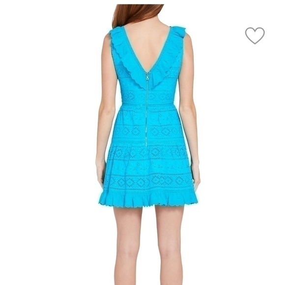 Alice + Olivia Cantara Lace Overlay Dress - Picture 2 of 13